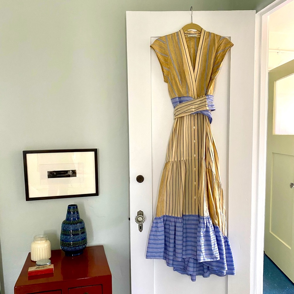 Sandro Paris Midi dress. Fresh and feminine.